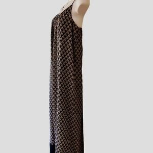 Maxi Dress - Royal Blue and Gold Pattern